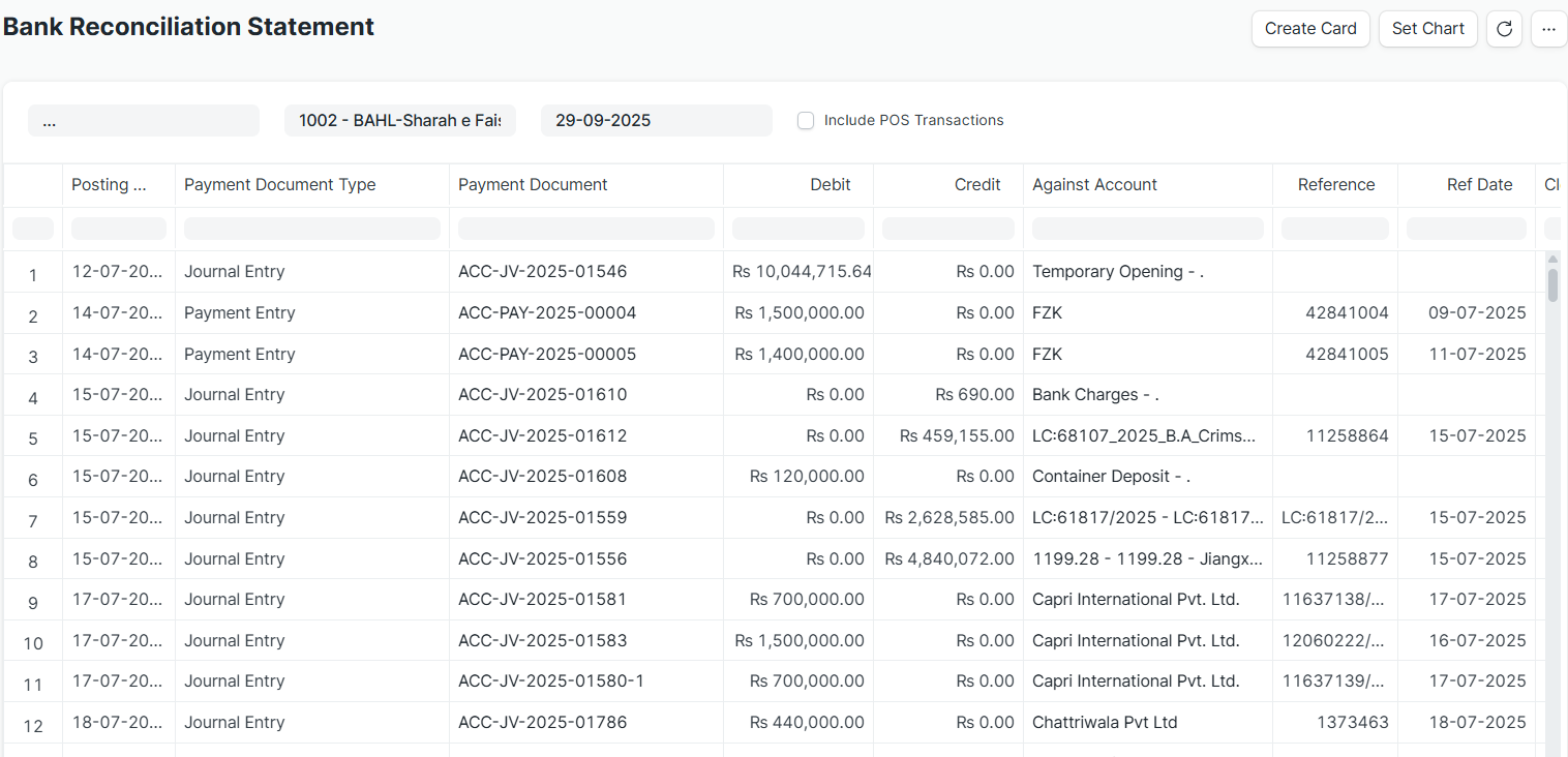 Bank Reconciliation