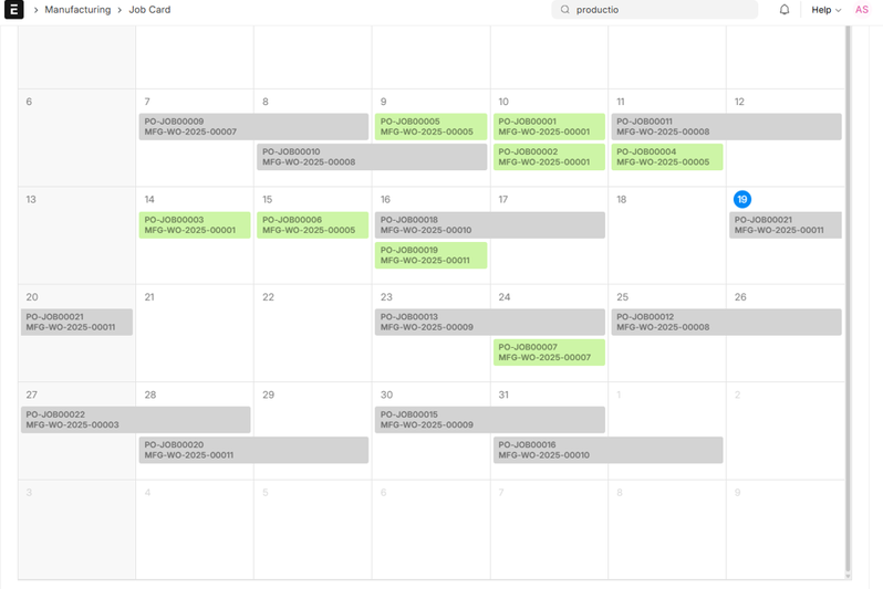 Capacity Planning based on Work Order