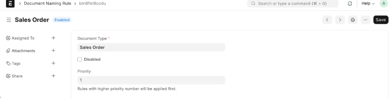 Document Naming Rule