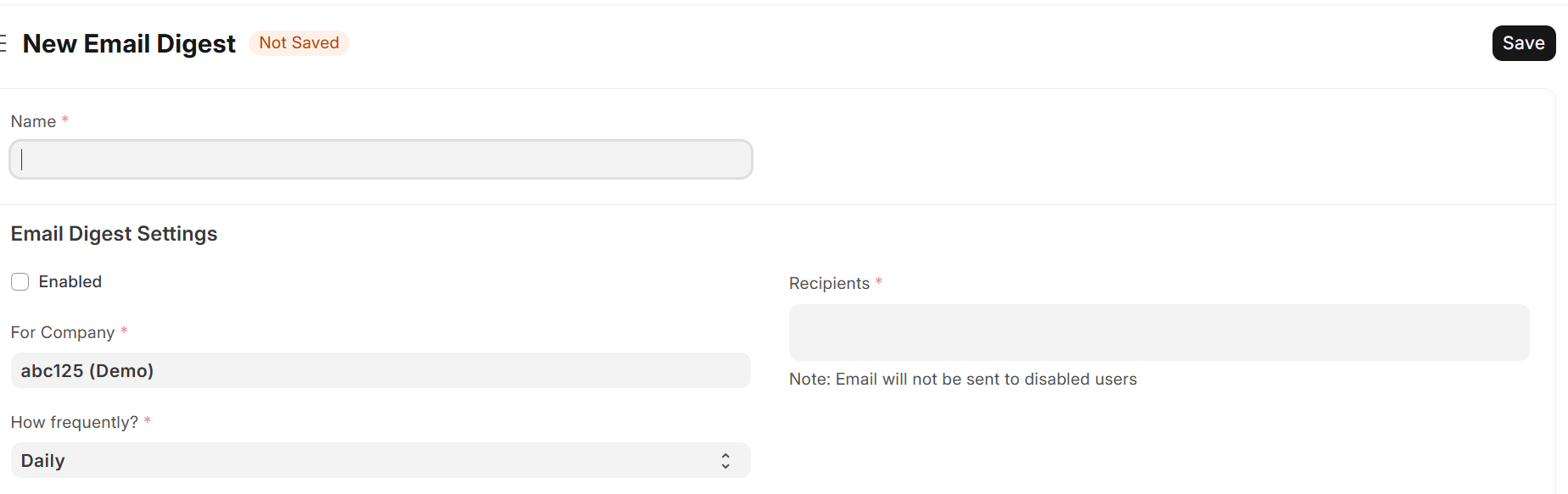 Email Summary