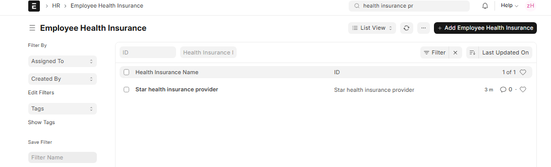 Health Insurance