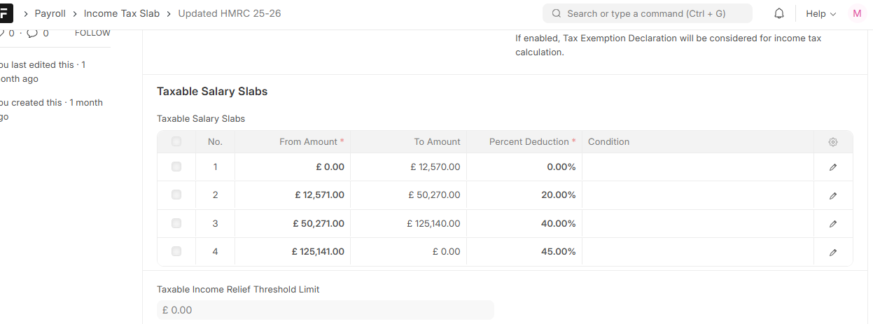 Income Tax Slab