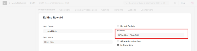 Managing Multi level BOM