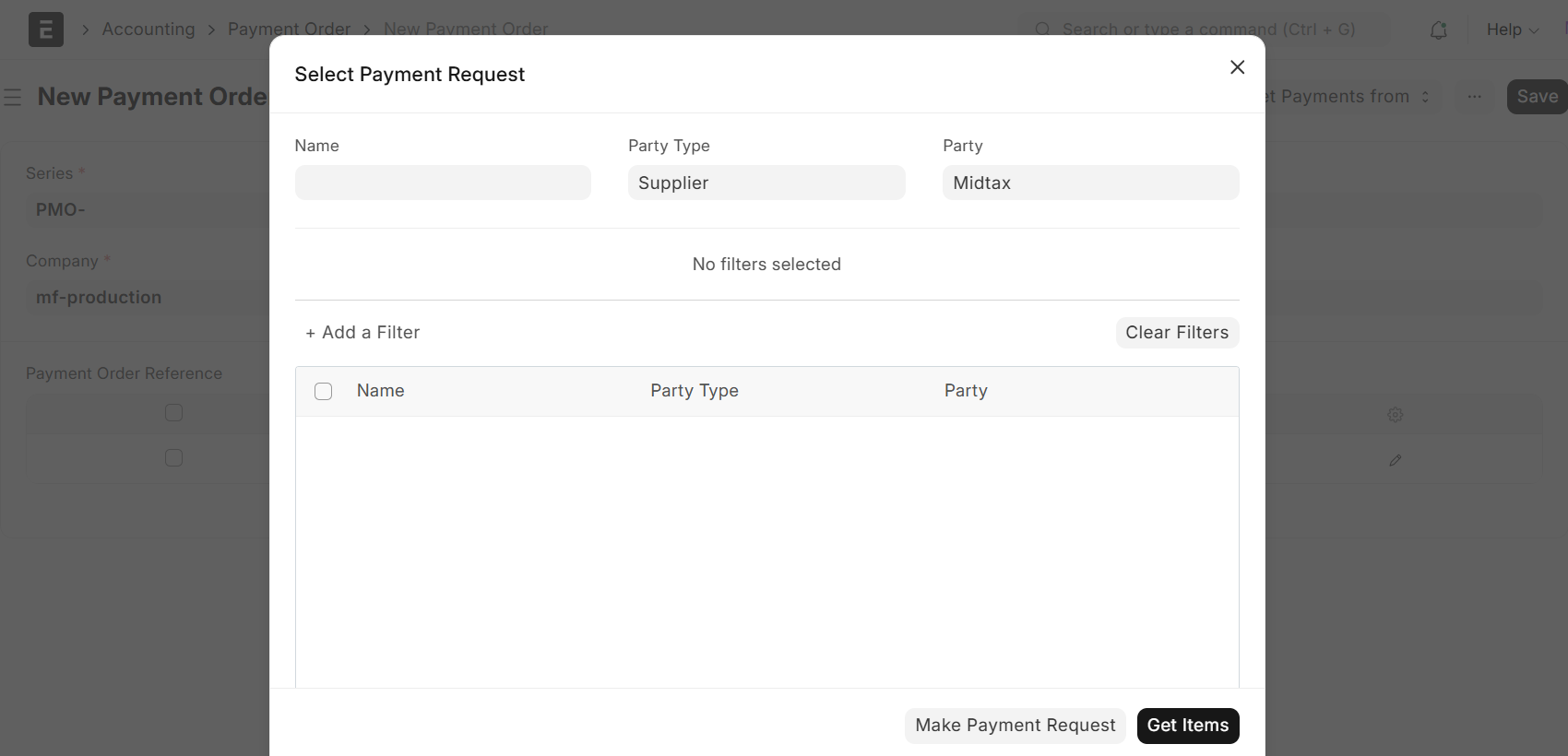 Payment Order