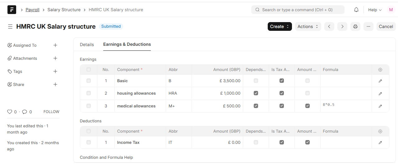 Salary Structure