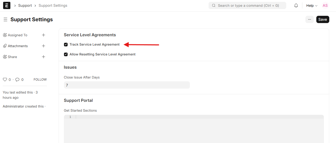 Service Level Agreement