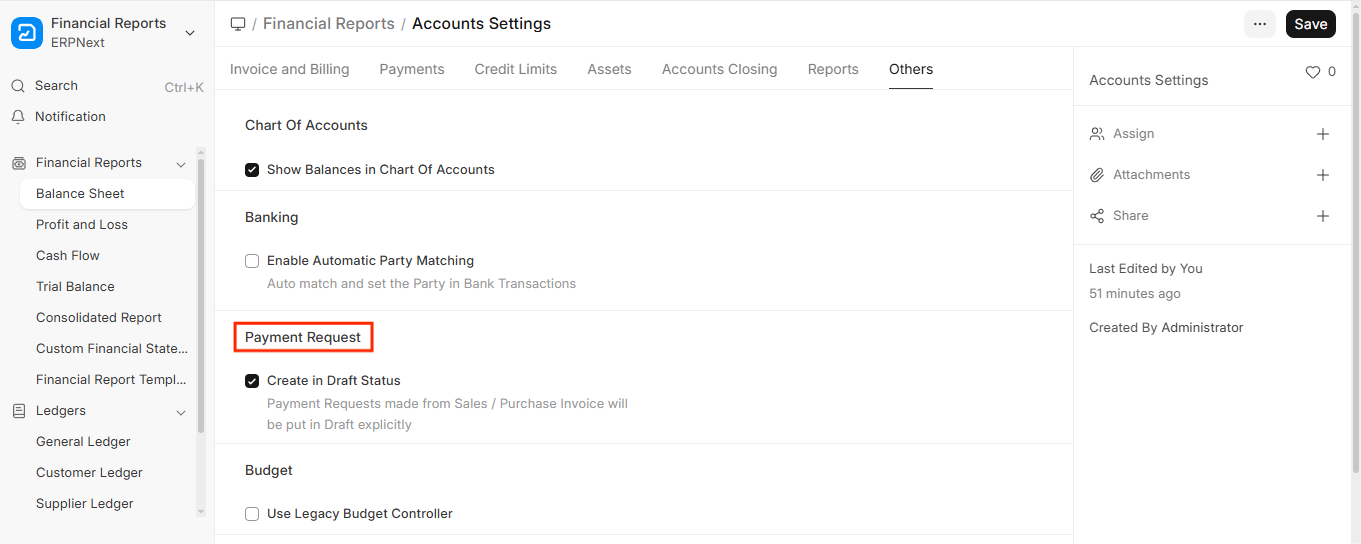 payment request