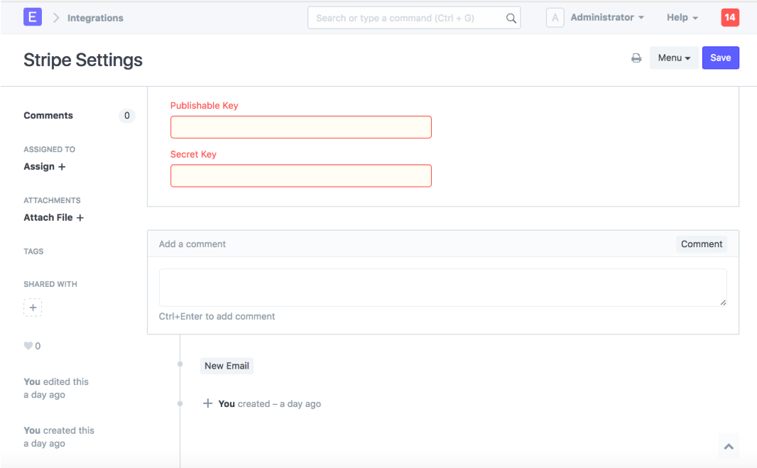Setting up Stripe
