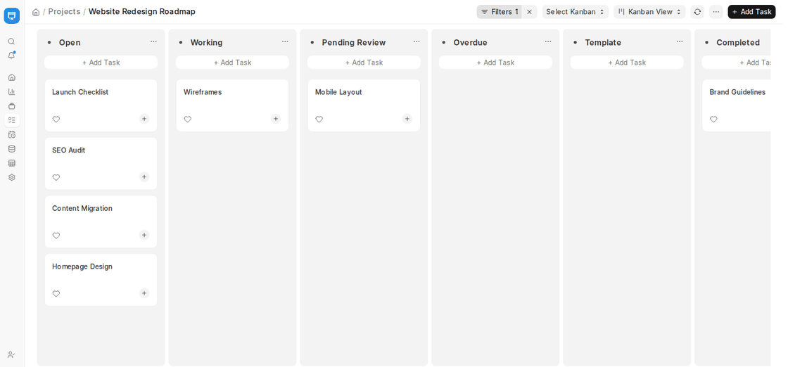Adding a new card from the Add Task button in a Kanban column in ERPNext v16