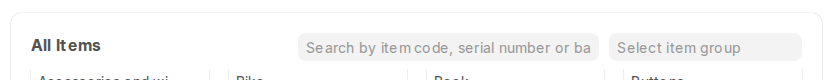 Search by item code, serial number or barcode and item group filter on the POS screen in ERPNext v16