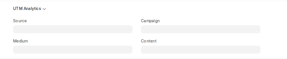 UTM Analytics section with Source, Medium, Campaign and Content on a Sales Invoice in ERPNext v16